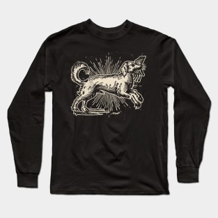 The Medieval Heroicall French Dog Emblem Long Sleeve T-Shirt